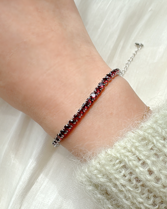 Pyrope Garnet Tennis Bracelet