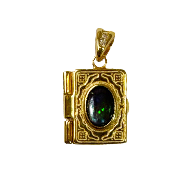 Gemstone Locket Necklace