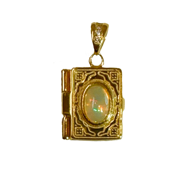 Gemstone Locket Necklace