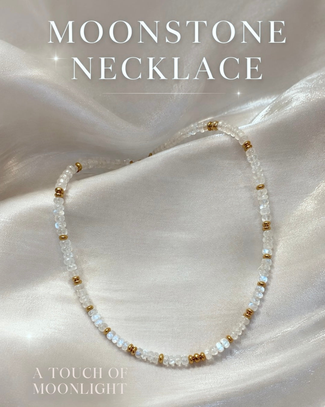 Moonstone Necklace – Elegant Blue Sheen
