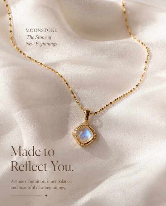 Dia Necklace | Moonstone