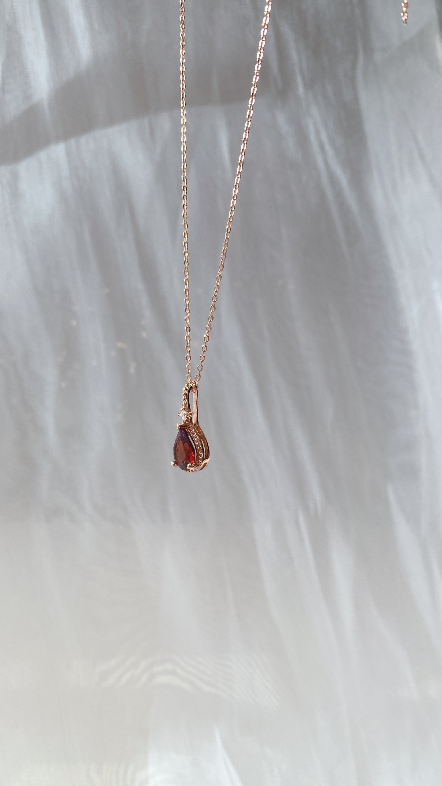 Pre-Order*Bell Garnet Necklace