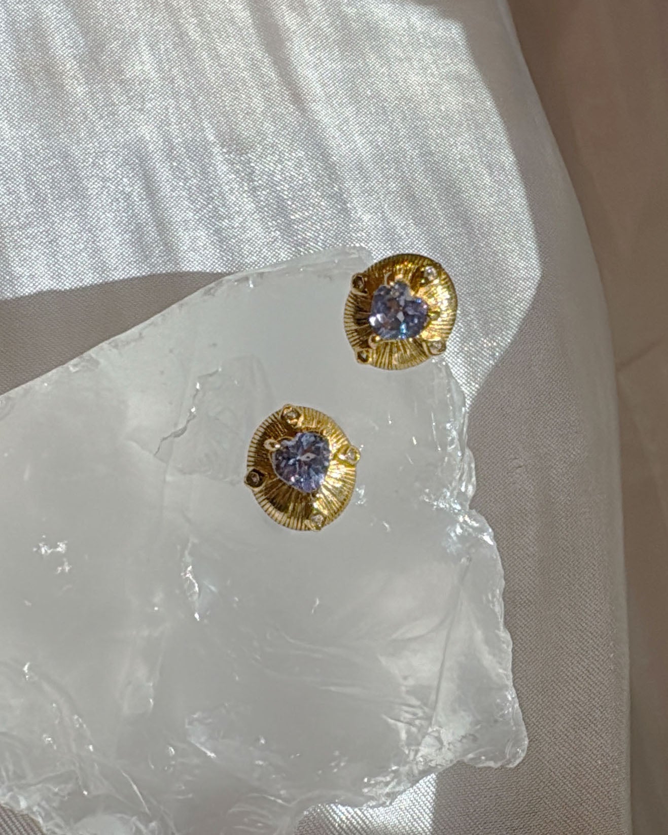 Tanzanite Vintage Earrings