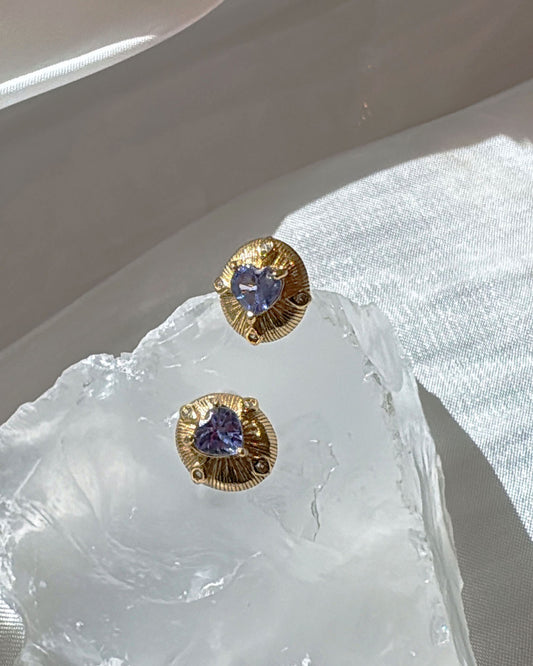 Tanzanite Vintage Earrings