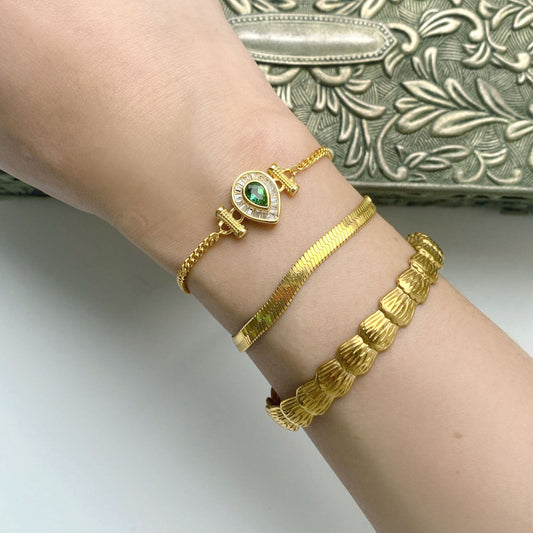 Opulent Baroque Tourmaline Bracelet stacks