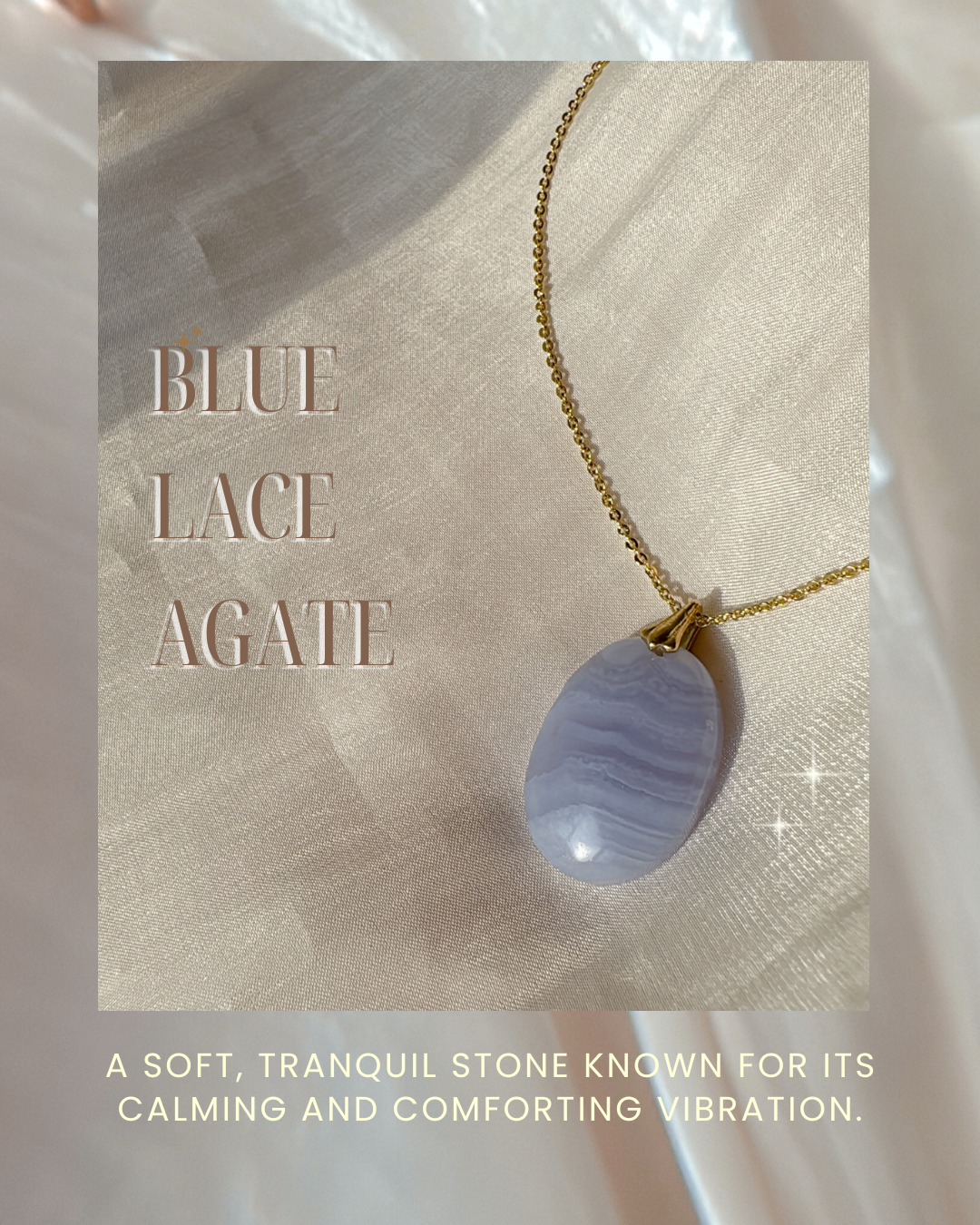 Blue Lace Agate Necklace