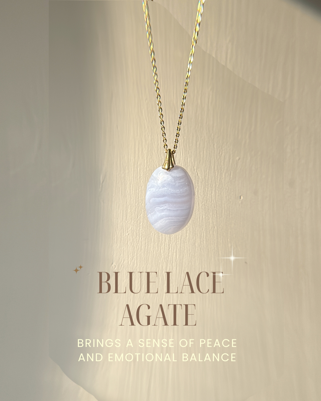 Blue Lace Agate Necklace
