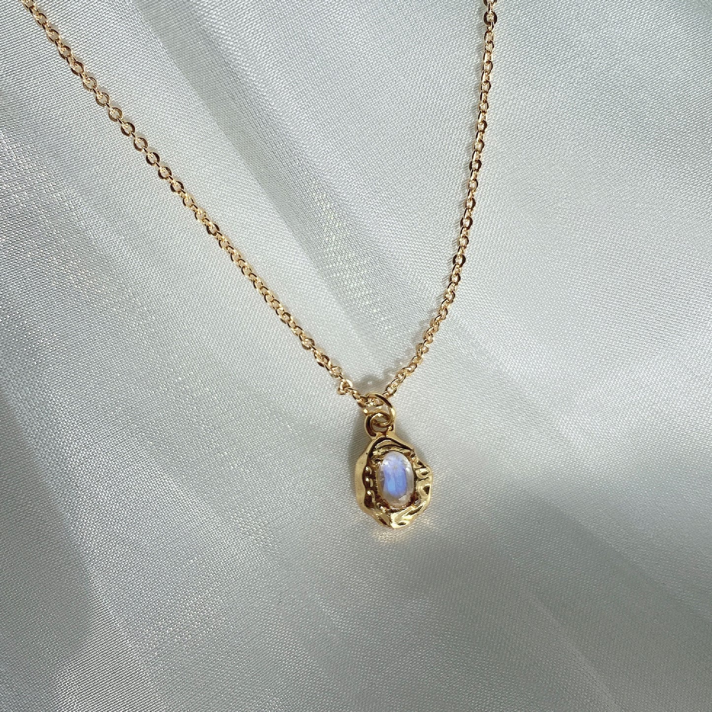 Opulent Baroque Moonstone Necklace