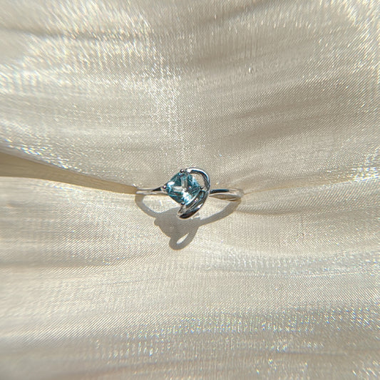 Topaz Hear Rings