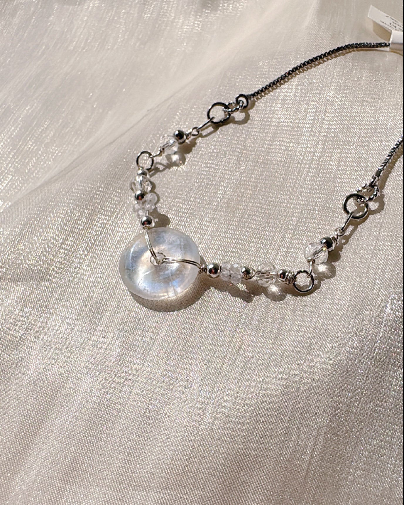 平安如意鎖｜Peaceful Lock Moonstone Bracelet