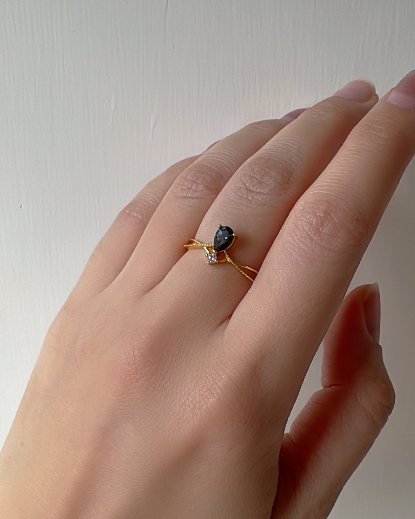 London Blue Topaz Crown Ring