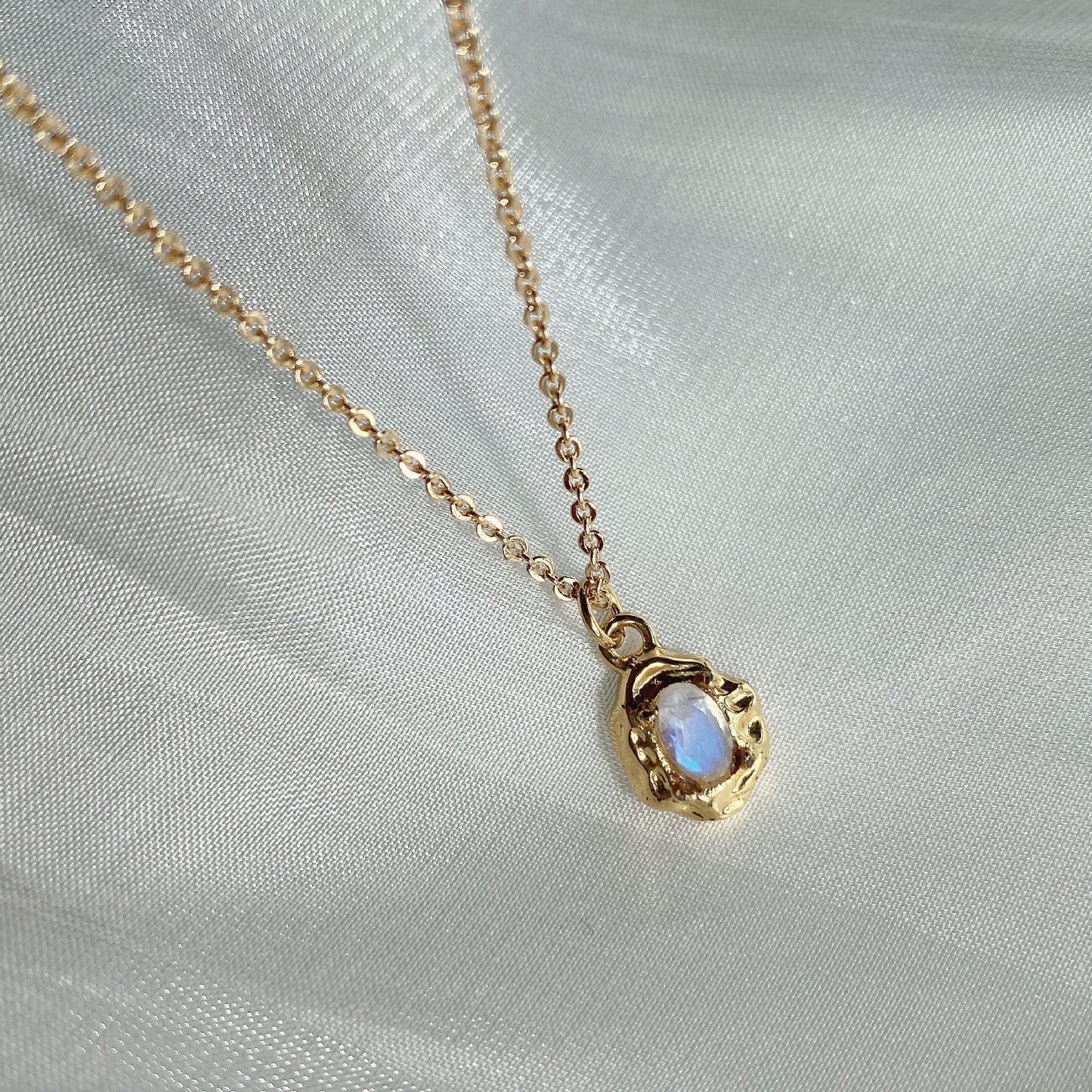 Opulent Baroque Moonstone Necklace