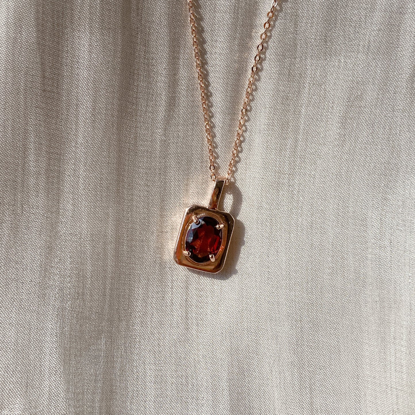 Ornate Garnet Necklace