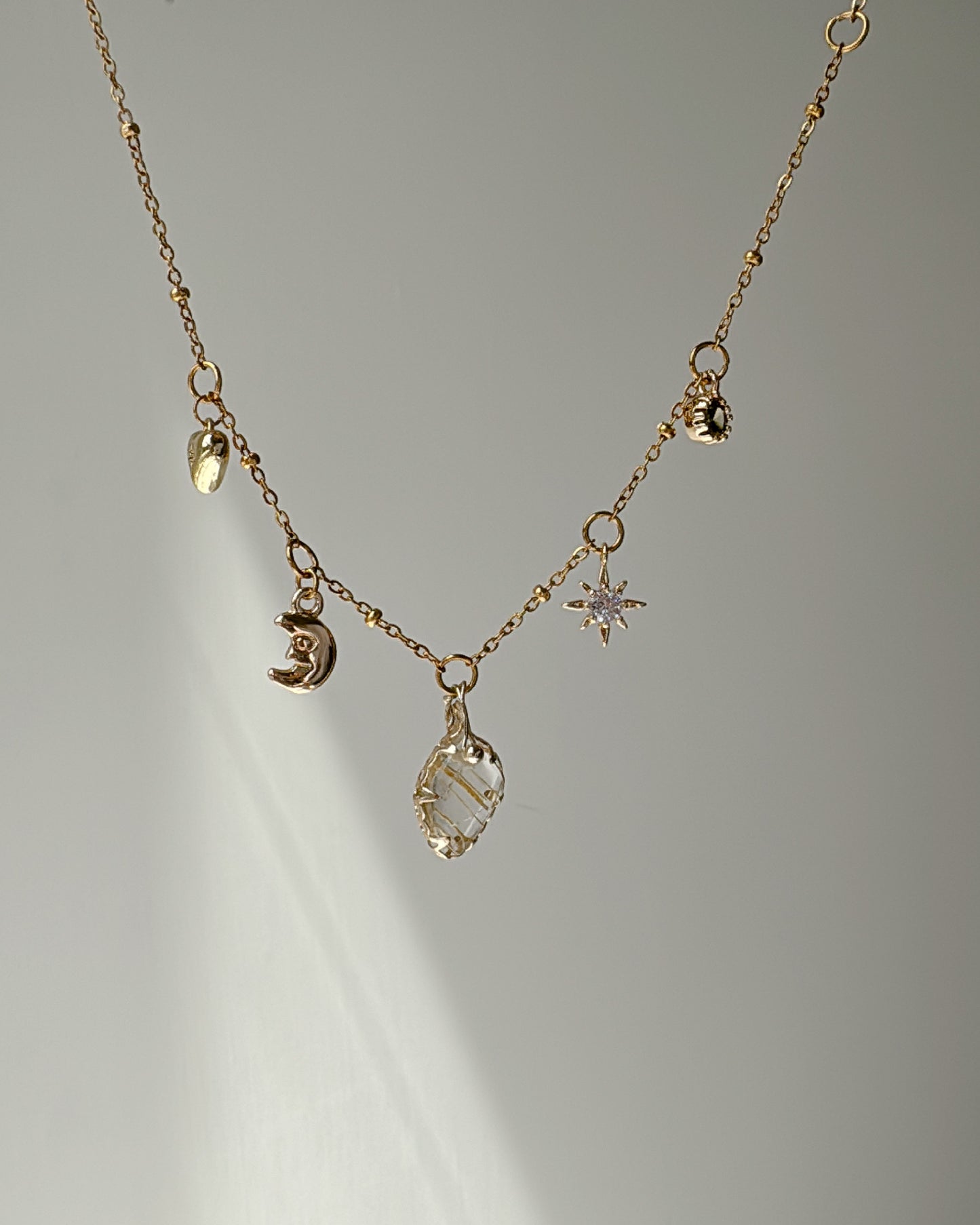 2ways | Gold Rutilated Necklace