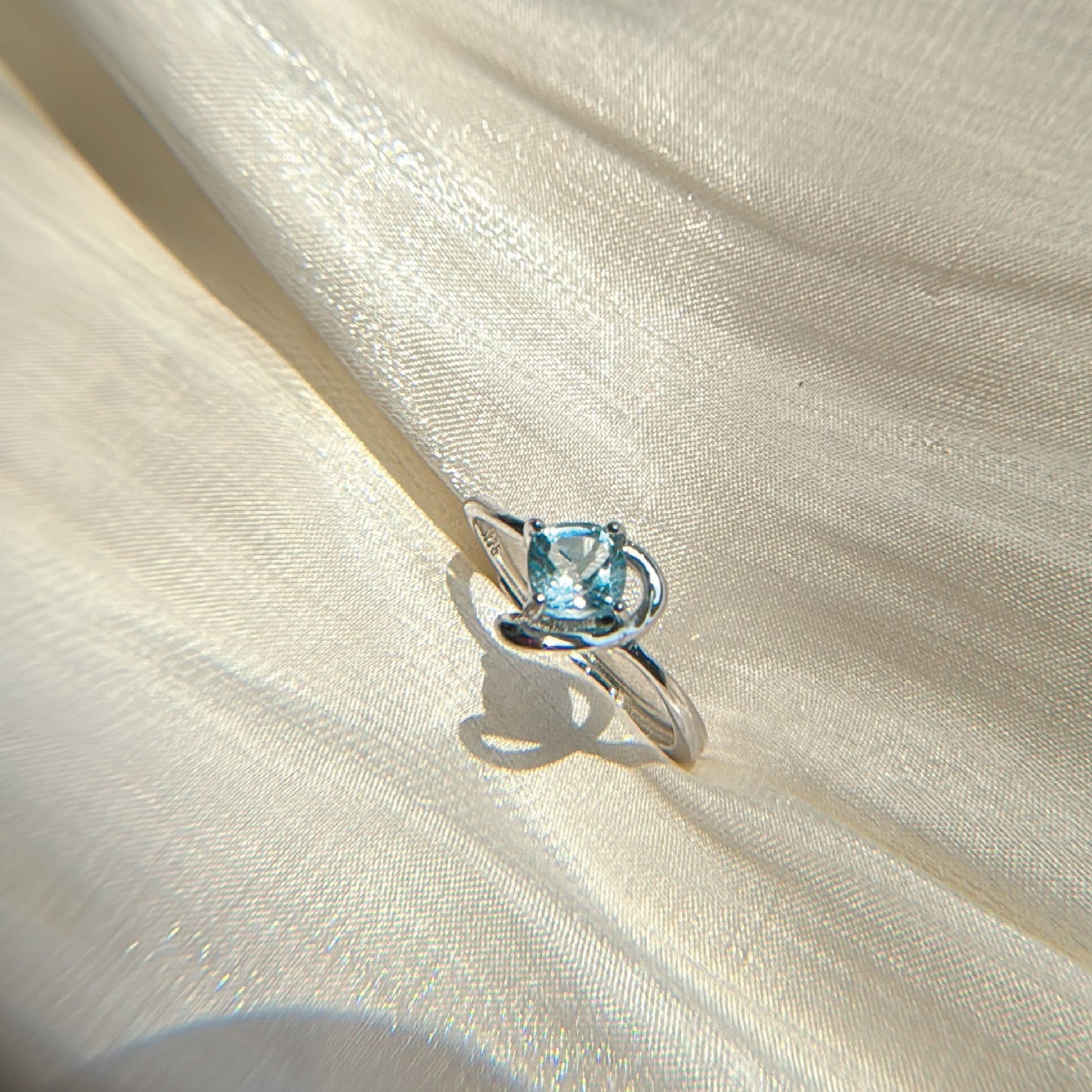 Topaz Hear Rings