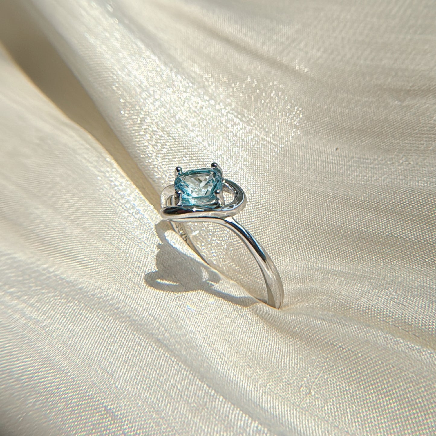 Topaz Hear Rings