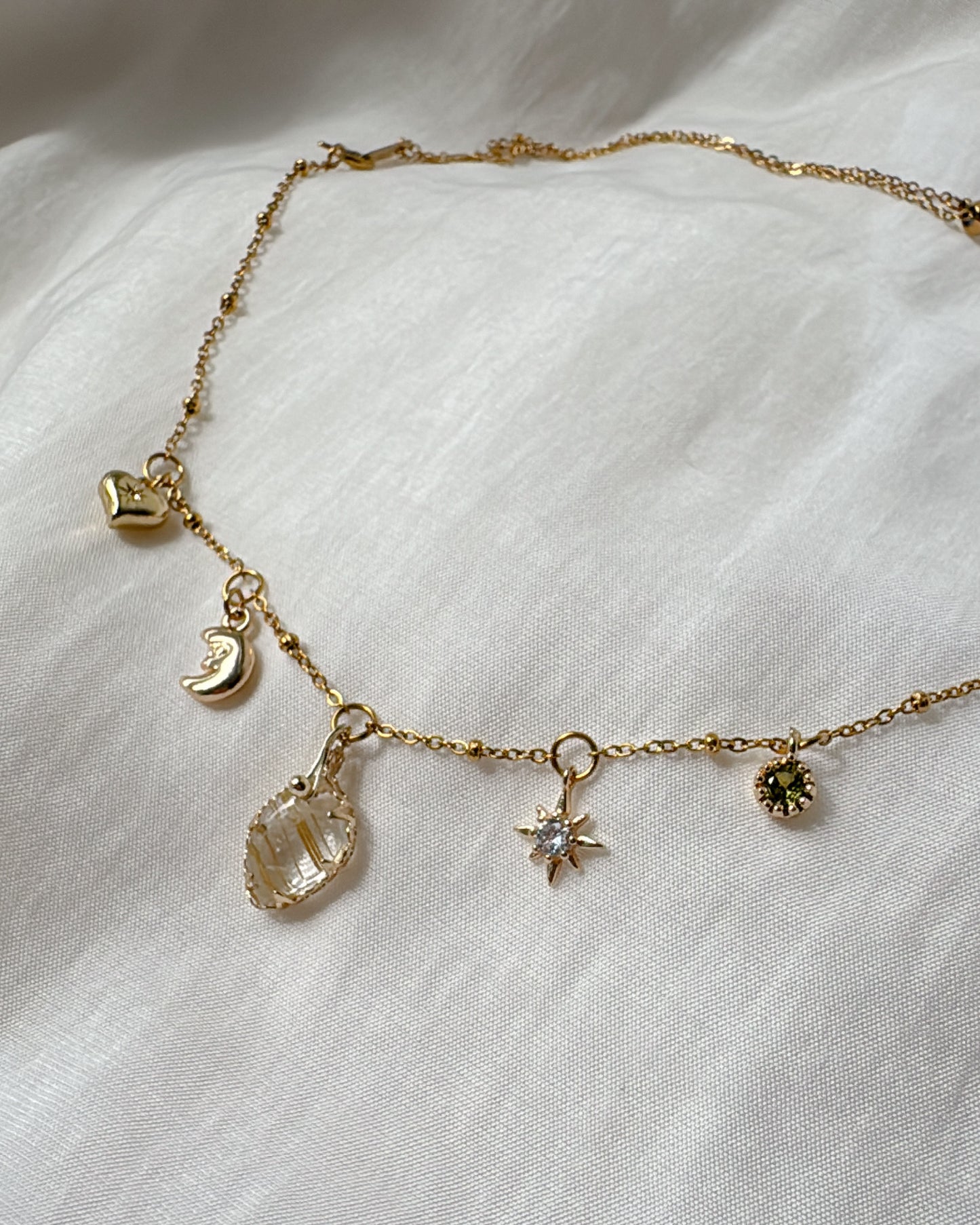2ways | Gold Rutilated Necklace