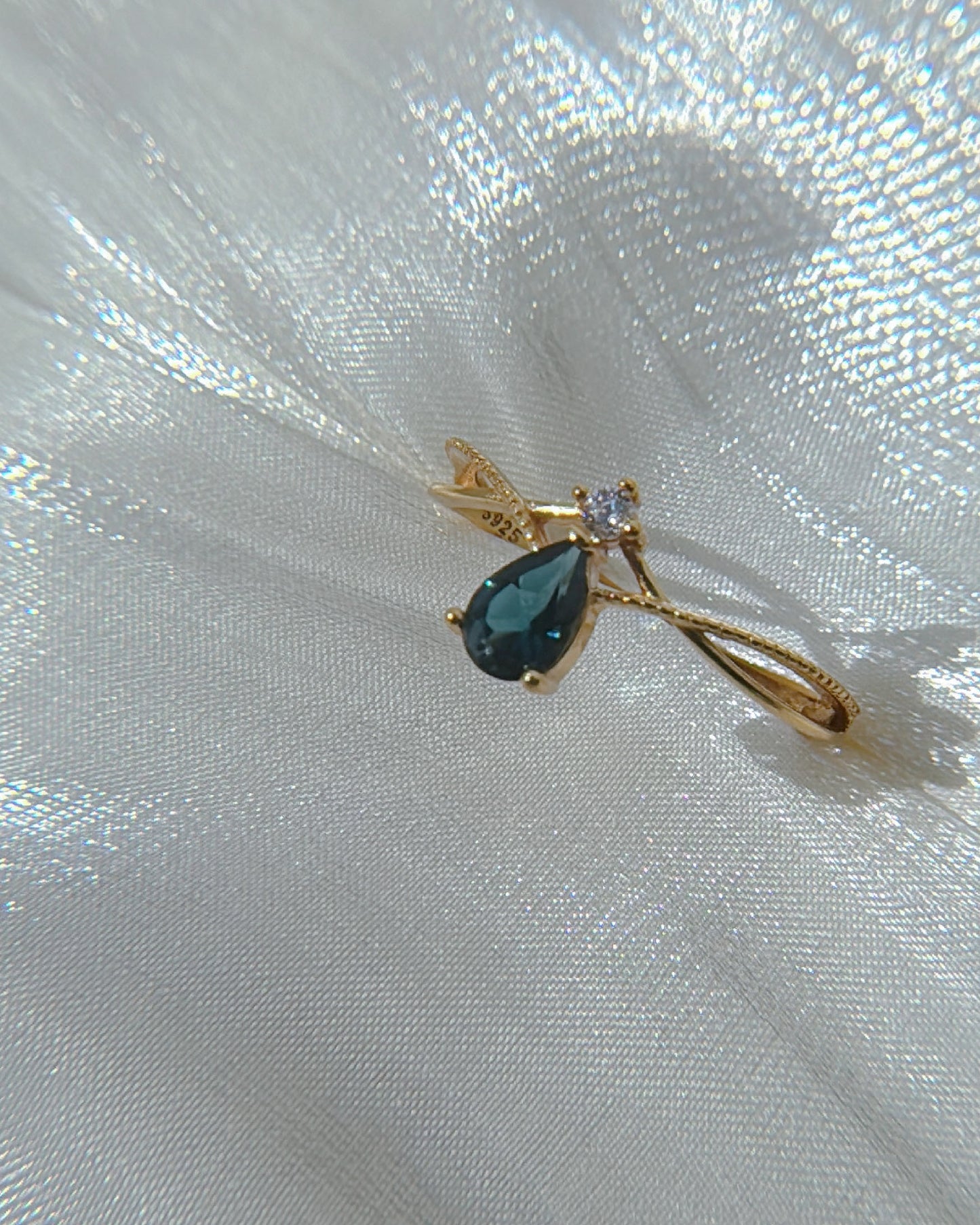 London Blue Topaz Crown Ring