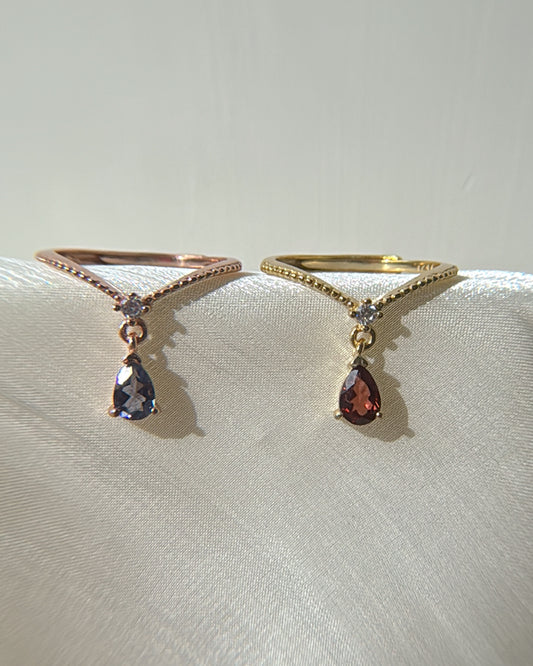 Garnet Iolite| Mystique Rings