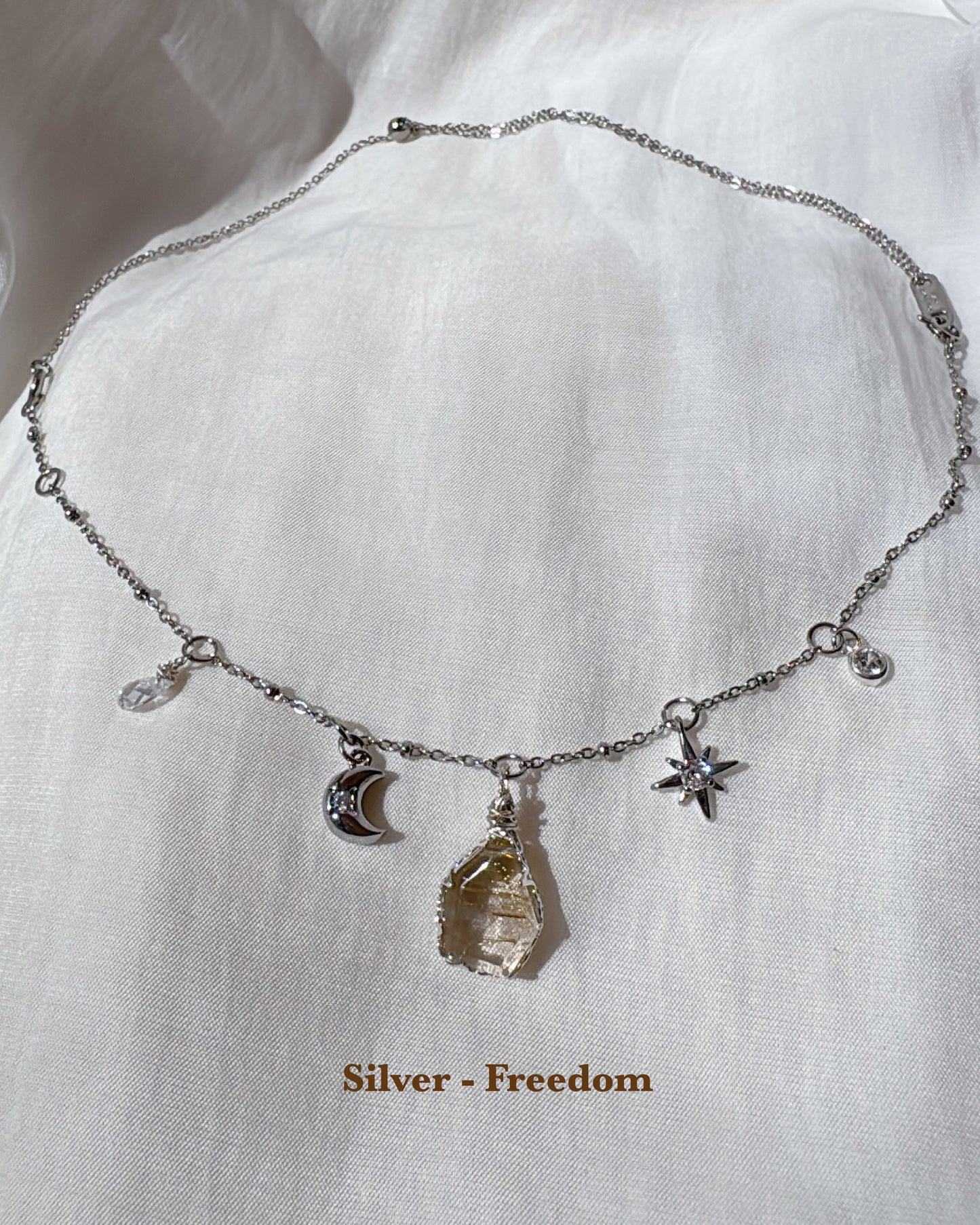 2ways | Gold Rutilated Necklace