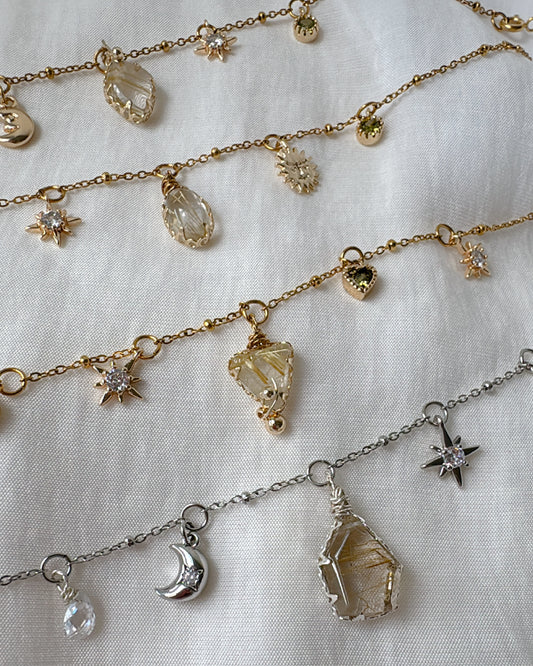 2ways | Gold Rutilated Necklace
