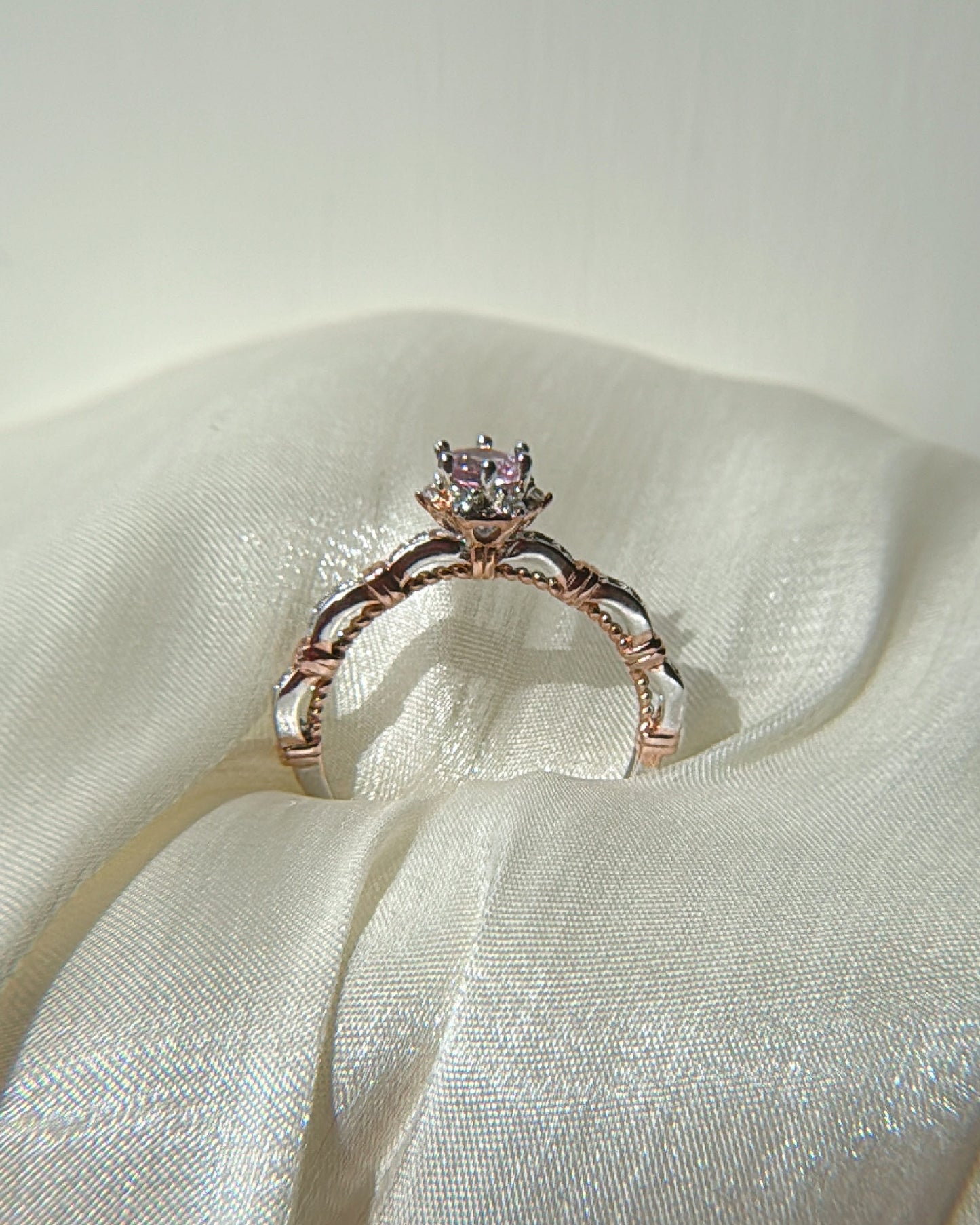 Pink Tourmaline Amour Rings