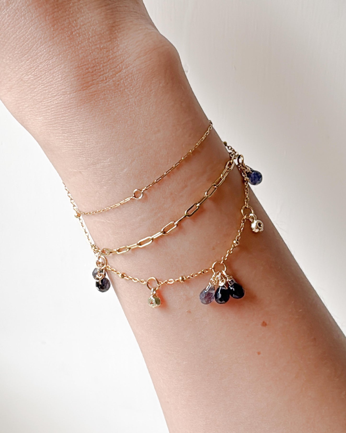 Iolite RainDrops 2ways Gatsby Necklace