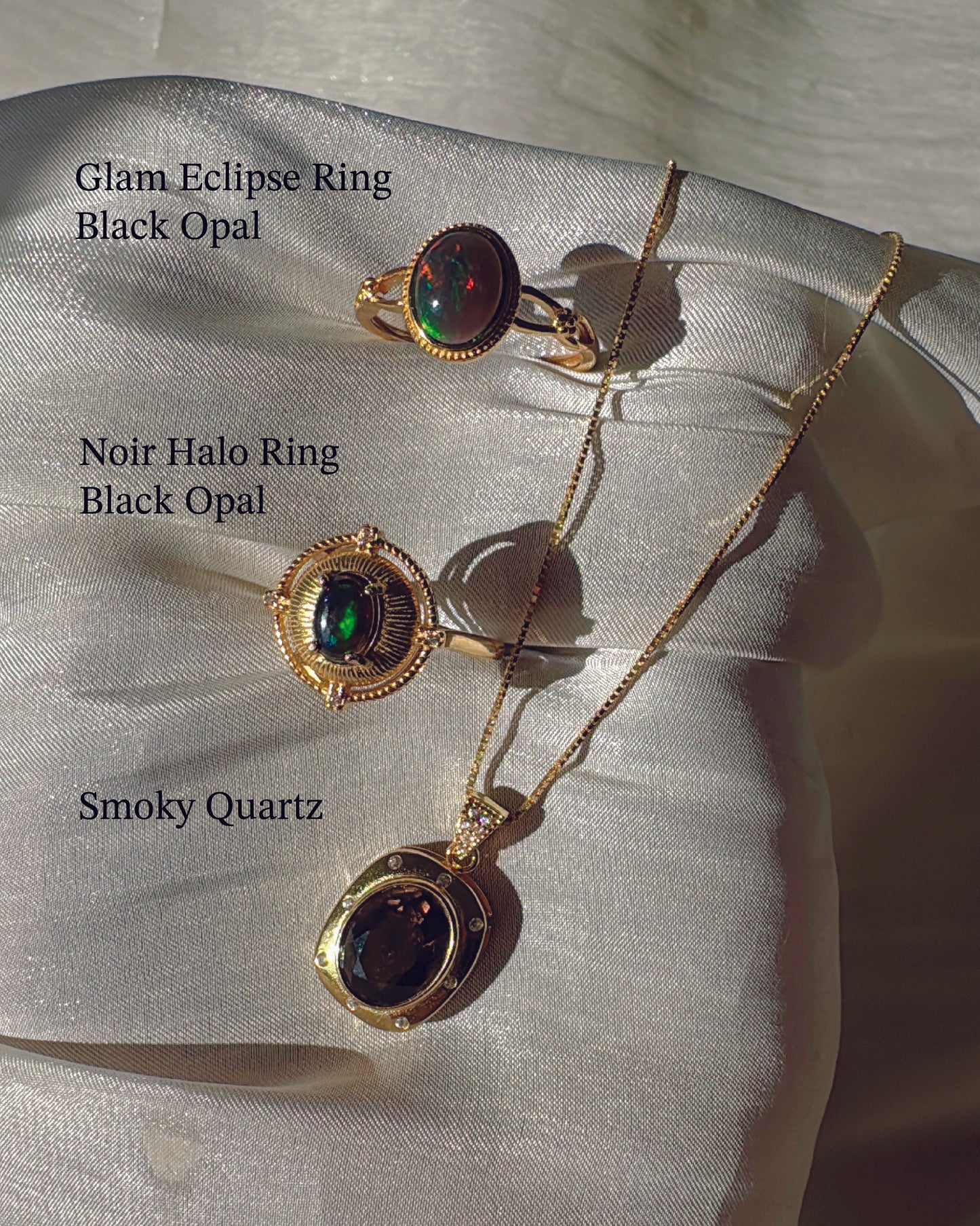 Black Opal Rings