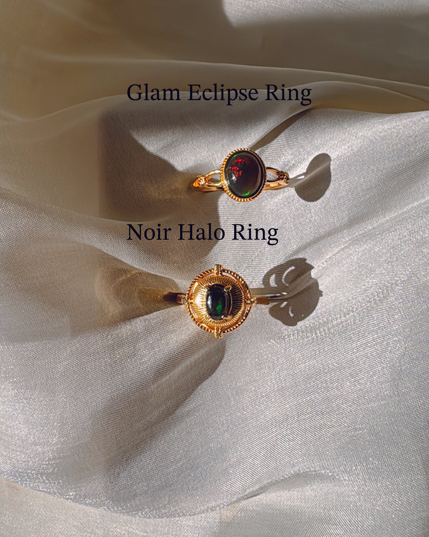 Black Opal Rings