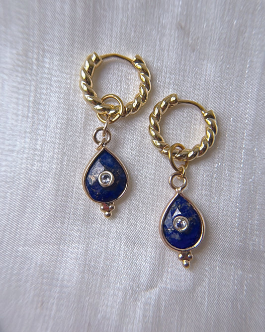 Athena Stone Earrings | Sandstone