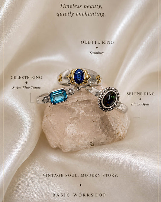 𝑽𝒆𝒊𝒍𝒆𝒅 𝑬𝒍𝒆𝒈𝒂𝒏𝒄𝒆 Rings - Sapphire | Topaz | Opal