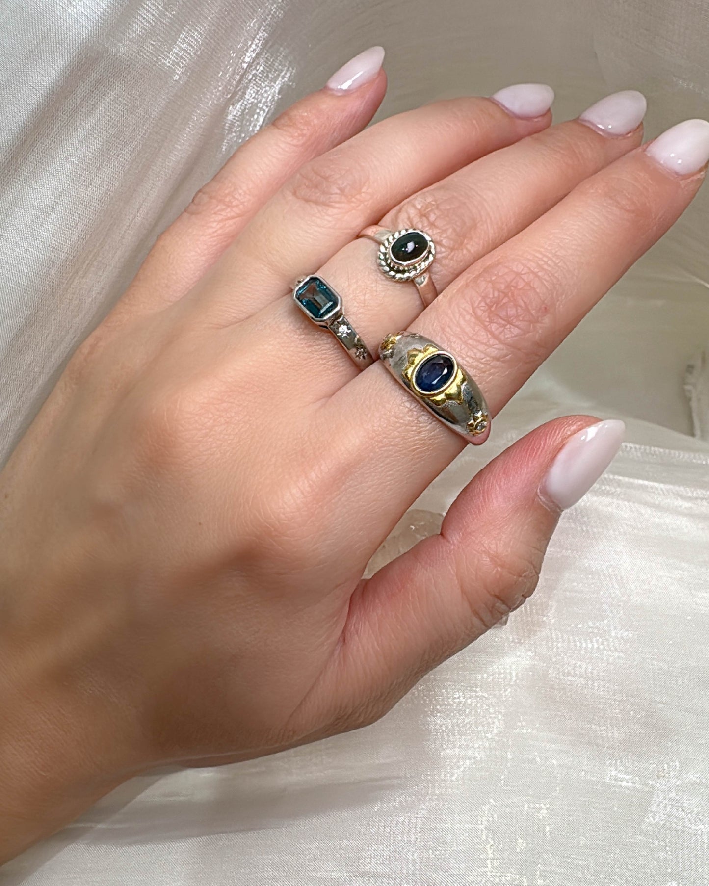 𝑽𝒆𝒊𝒍𝒆𝒅 𝑬𝒍𝒆𝒈𝒂𝒏𝒄𝒆 Rings - Sapphire | Topaz | Opal