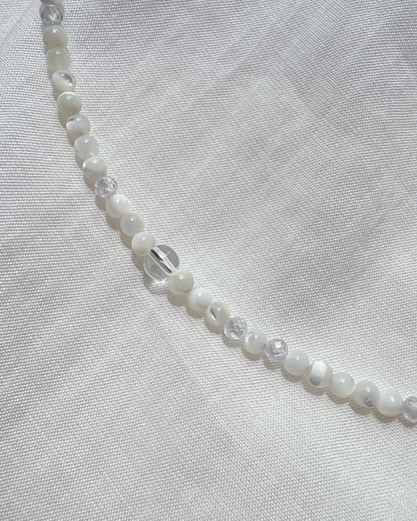 Lustre Pearl Choker — 3mm Mother of Pearl Necklace
