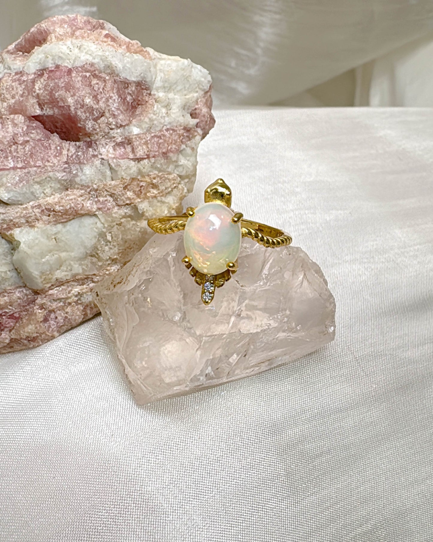 Veiled Elegance Rings - Moonstone | Opal | Topaz