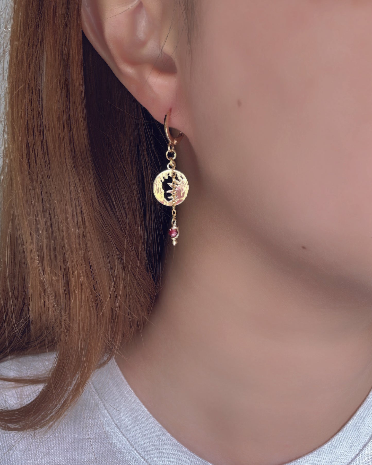 Earrings for Her | Herkimer , Rose Quartz, Shell, Garnet