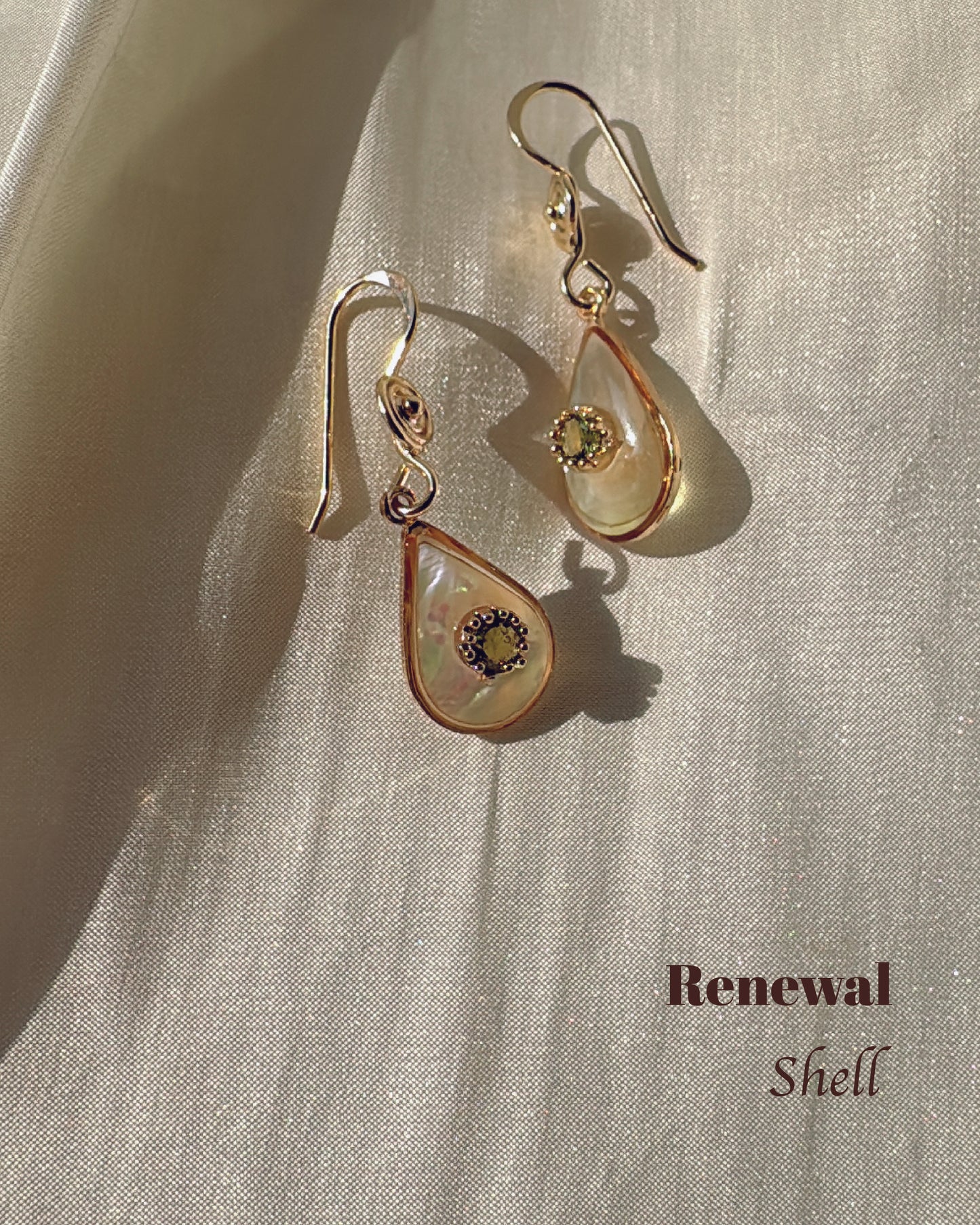 Earrings for Her | Herkimer , Rose Quartz, Shell, Garnet