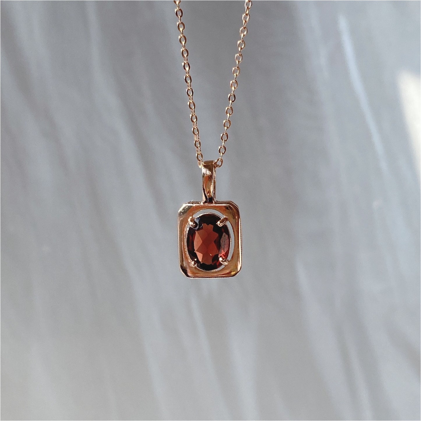 Ornate Garnet Necklace